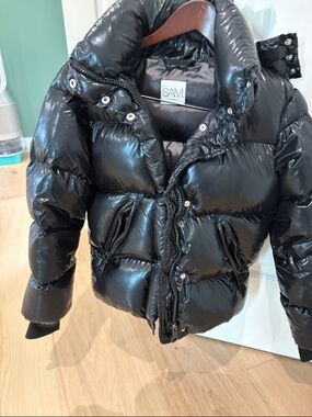 SAM. Kids Glossy Black Quilted Puffer Jacket